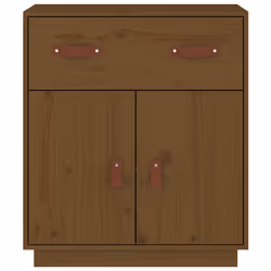 vidaXL Credenza Ambrata 65,5x40x75 cm in Legno Massello di Pino - Vista aggiuntiva 3