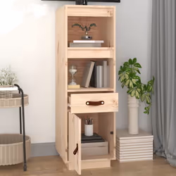 vidaXL Credenza 34x40x108,5 cm in Legno Massello di Pino - Vista aggiuntiva 3