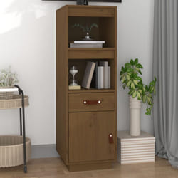 Vidaxl - Credenza ambra 34x40x108,5 cm in Legno Massello di Pino