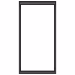 vidaXL Portalegna Nero Opaco 80x28x154 cm Acciaio - Vista aggiuntiva 3