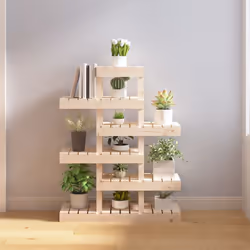 Mettete in mostra i vostri fiori o le vostre piante preferite con questo grazioso porta piante in legno e abbellite il vostro ...