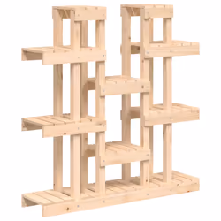 vidaXL Supporto per Piante 104,5x25x109,5 cm in Legno Massello di Pino - Vista aggiuntiva 2