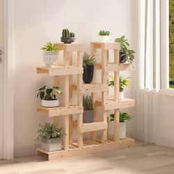 vidaXL Supporto per Piante 104,5x25x109,5 cm in Legno Massello di Pino - Vista aggiuntiva 3