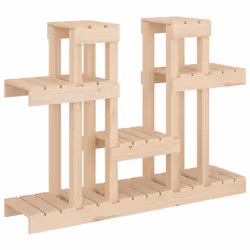 vidaXL Supporto per Piante 104,5x25x77,5 cm in Legno Massello di Pino - Vista aggiuntiva 2