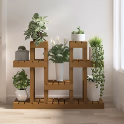 Mettete in mostra i vostri fiori o le vostre piante preferite con questo grazioso porta piante in legno e abbellite il vostro ...