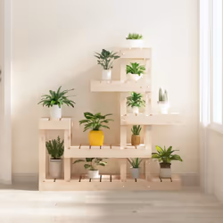 Mettete in mostra i vostri fiori o le vostre piante preferite con questo grazioso porta piante in legno e abbellite il vostro ...
