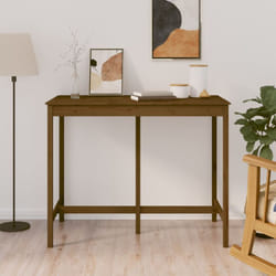 Vidaxl - Tavolo da Cucina, Tavolo da Bar Miele 140x80x110 cm in Legno Massello di Pino 27451