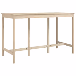 vidaXL Tavolo da Bar 180x80x110 cm in Legno Massello di Pino - Vista aggiuntiva 2