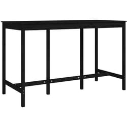 Vidaxl - Tavolo da Bar Nero 180x80x110 cm in Legno Massello di Pino