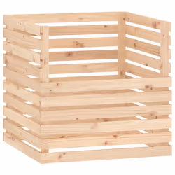 vidaXL Compostiera 80x80x78 cm in Legno Massello di Pino - Vista aggiuntiva 2