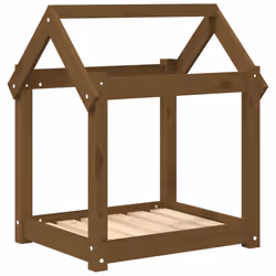 vidaXL Cuccia per Cani Ambra 61x50x70 cm in Legno Massello di Pino - Vista aggiuntiva 2
