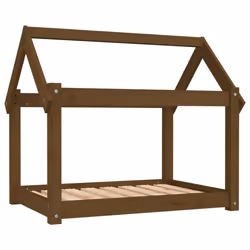 vidaXL Cuccia per Cani Ambra 81x60x70 cm in Legno Massello di Pino - Vista aggiuntiva 2