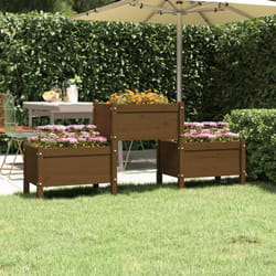 Vidaxl - Fioriera Miele 178,5x44x75 cm in Legno Massello di Pino 1975