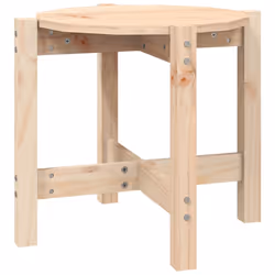 vidaXL Tavolino da Salotto Ø 52,5x45 cm in Legno Massello di Pino - Vista aggiuntiva 2