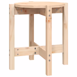 vidaXL Tavolino da Salotto Ø 42,5x45 cm in Legno Massello di Pino - Vista aggiuntiva 2