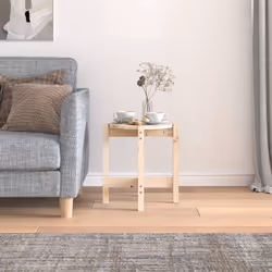 vidaXL Tavolino da Salotto Ø 42,5x45 cm in Legno Massello di Pino - Vista aggiuntiva 3