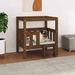 Questa fantastica cuccia per cani offre ai vostri amici pelosi un posto confortevole in cui rilassarsi. Legno massello di pin ...