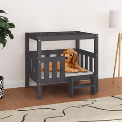 Questa fantastica cuccia per cani offre ai vostri amici pelosi un posto confortevole in cui rilassarsi. Legno massello di pin ...