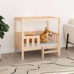 Questa fantastica cuccia per cani offre ai vostri amici pelosi un posto confortevole in cui rilassarsi. Legno massello di pin ...