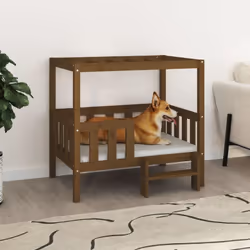 Questa fantastica cuccia per cani offre ai vostri amici pelosi un posto confortevole in cui rilassarsi. Legno massello di pin ...