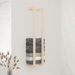 Portasciugamani 23x18x110 cm in Legno Massello di Pino Vidaxl 452786