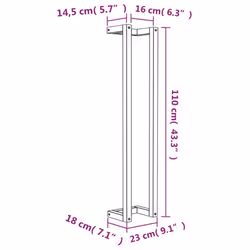 VidaXL 822403 anello e portasciugamano Bianco - Vista aggiuntiva 8