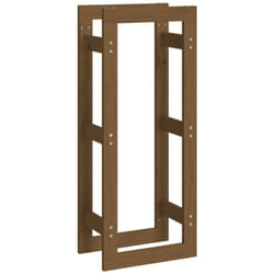 Portalegna Marrone Ambra 41x25x100 cm in Legno Massello di Pino vidaXL