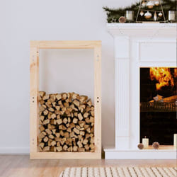 Vidaxl - Portalegna 60x25x100 cm in Legno Massello di Pino 85583