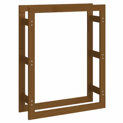 vidaXL Portalegna Marrone Ambra 80x25x100cm in Legno Massello di Pino - Vista aggiuntiva 2