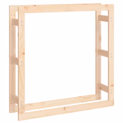 vidaXL Portalegna 100x25x100 cm in Legno Massello di Pino - Vista aggiuntiva 2
