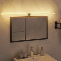 Luce a LED per Specchio 7,5 W Bianco Caldo 80 cm 3000 K vidaXL 99953