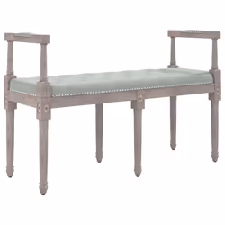 vidaXL Panca Grigio Chiaro 110x40x70 cm in Velluto - Vista aggiuntiva 2