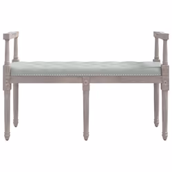 vidaXL Panca Grigio Chiaro 110x40x70 cm in Velluto - Vista aggiuntiva 3
