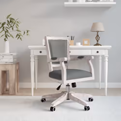 Trascorrete la vostra giornata lavorativa nel massimo del comfort con questa sedia da ufficio in stile barocco! Materiale dur ...
