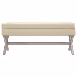 vidaXL Sgabello Portaoggetti 110x45x49 cm in Lino - Vista aggiuntiva 3