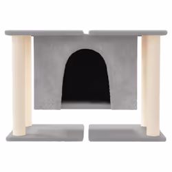 vidaXL Albero per Gatti con Tiragraffi in Sisal Grigio Chiaro 50 cm - Vista aggiuntiva 3