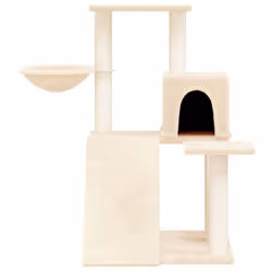 Albero per Gatti con Tiragraffi in Sisal Crema 82 cmcod mxl 95207 - Vista aggiuntiva 3