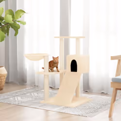 Tenete occupati a lungo i vostri adorati gatti grazie a questo a questo albero per gatti tutto in uno! Torre tutto in uno: Il ...