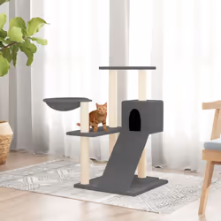 Tenete occupati a lungo i vostri adorati gatti grazie a questo a questo albero per gatti tutto in uno! Torre tutto in uno: Il ...