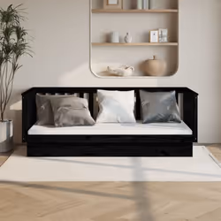 Questo versatile divano letto in legno può essere utilizzato come letto nella vostra camera da letto ed è ideale anche come d ...