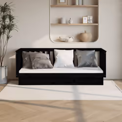 Questo versatile divano letto in legno può essere utilizzato come letto nella vostra camera da letto ed è ideale anche come d ...