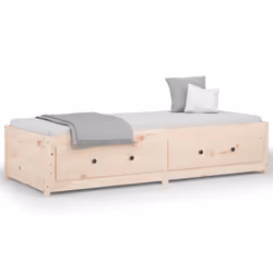 vidaXL Dormeuse senza Materasso 90x200 cm in Legno Massello di Pino - Vista aggiuntiva 2