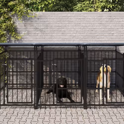 Date sicurezza, protezione e comfort al vostro cucciolo con questa gabbia per cani! Cuccia per cani all-in-one: La cuccia ver ...