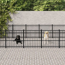 Vidaxl - Gabbia per Cani da Esterno in Acciaio 19,76 m²