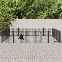 Vidaxl - Gabbia per Cani da Esterno in Acciaio 23,52 m²