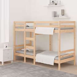 vidaXL Letto a Castello senza Materasso 90x200cm Massello Pino - Vista aggiuntiva 3
