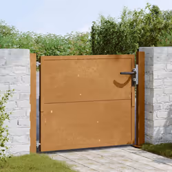 Cancello da Giardino 105x105 cm in Acciaio Cortencod mxl 129182 - Vista aggiuntiva 3