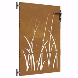 Cancello da Giardino 85x125 cm in Acciaio Corten Design Erbacod mxl 128066 - Vista aggiuntiva 2
