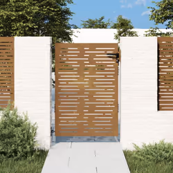 Questo cancello da giardino, caratterizzato da una perfetta combinazione di resistenza ed eleganza, è l'ingresso ideale per l ...