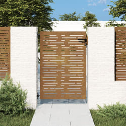 Vidaxl - Cancello da Giardino 85x125 cm Acciaio Corten Design Quadrato 5455